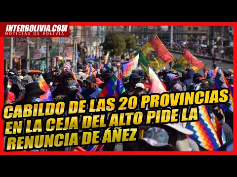 ? Un cabildo en El Alto se concentra para pedir la renuncia de Añez ?