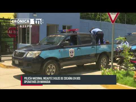 Policía incauta cocaína valorada en 75 mil dólares en Managua - Nicaragua