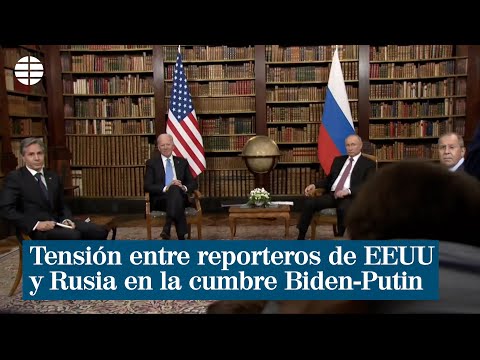 Tensión entre reporteros de EEUU y de Rusia en inicio de cumbre Biden-Putin