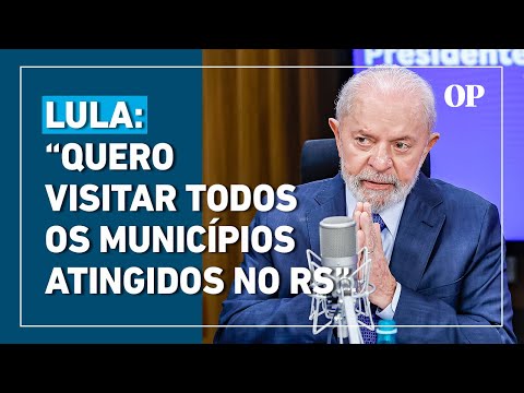 Lula alfineta prefeitos e diz que visitará todas as cidades do RS atingidas quando a água baixar