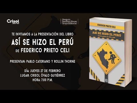 Federico Prieto anuncia libro “Así se hizo el Perú”