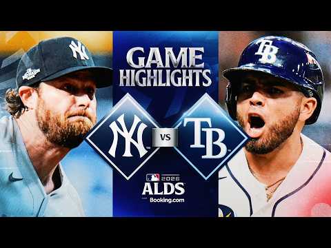 뉴욕 양키스 vs 탬파베이 레이스: 디비전 시리즈 1차전 전체 하이라이트 (10월 4일) | 2026 MLB 시즌