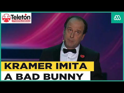 ¡Lo volvió a hacer!: Kramer hizo reír al público imitando a Bad Bunny