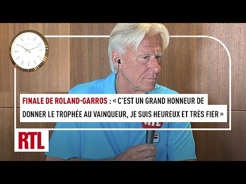Björn Borg invité d'Isabelle Langé et Henri Leconte depuis le salon Rolex à Roland-Garros