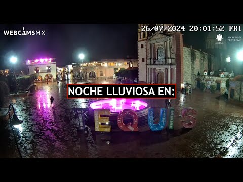 ? #TEQUISQUIAPAN | Noche lluviosa. #PuebloMágico #EnVivo