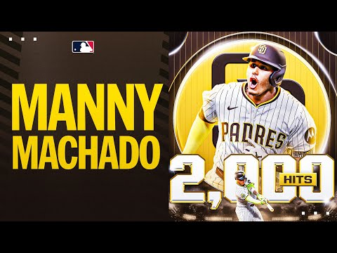 Manny Machados 2,000th career hit! (Full at-bat!)