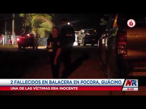 Dos personas murieron a raíz de una balacera en Guácimo