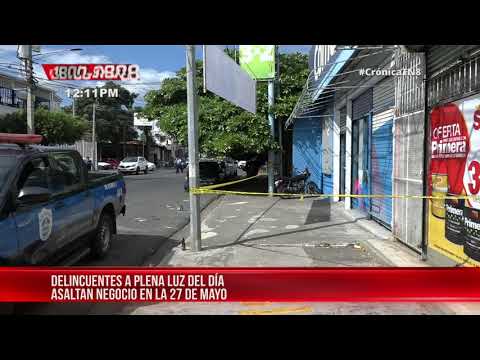 Delincuentes se llevan 30 mil córdobas en una tienda ubicada en Managua - Nicaragua