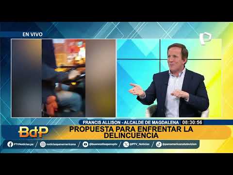 Francis Allison, alcalde de Magdalena, da sus propuestas para enfrentar ola criminal que azota Perú