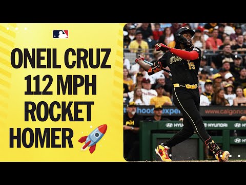 112 MPH home run the opposite way! Oneil Cruz clears the deck!