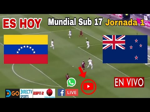 Venezuela vs. Nueva Zelanda en vivo, donde ver, a que hora juega Venezuela vs. Nueva Zelanda Sub 17