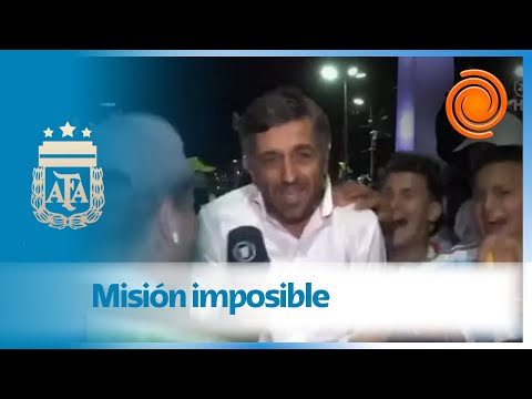 ¡IMPERDIBLE! El periodista alemán que soportó el festejo de los hinchas argentinos