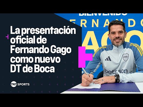 La presentación oficial de Fernando Gago como nuevo DT de Boca