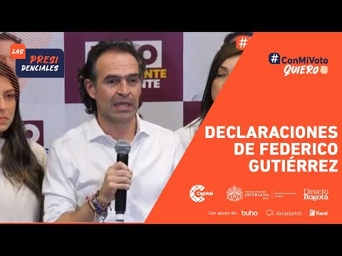 “La democracia se cuida y se respeta”: Federico Gutiérrez, candidato presidencial