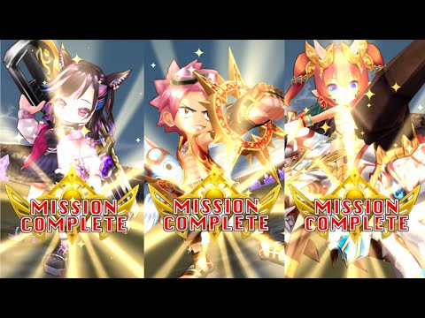 【白猫】斧メラルーカ・ナツ・竜テトラ　星50破砕の死闘（神域編7章協力）
