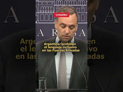 ARGENTINA: PROHÍBEN el LENGUAJE INCLUSIVO en las FUERZAS ARMADAS #shorts