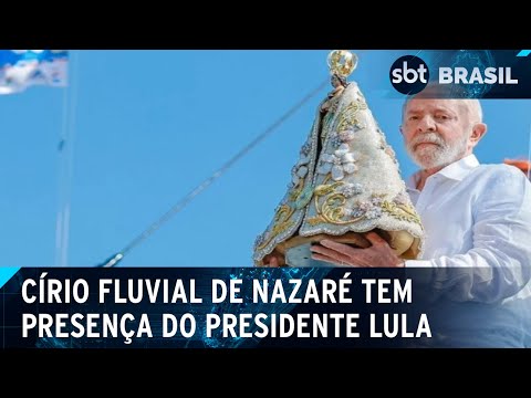 No Pará, Lula participa do Círio Fluvial de Nazaré | SBT Brasil (12/10/24)