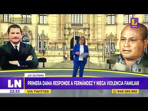 Primera dama Lilia Paredes responde a José Luis Fernández y niega violencia familiar