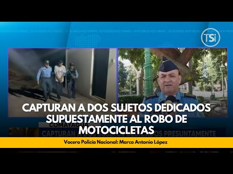 Capturan a dos sujetos dedicados supuestamente al robo de motocicletas en Comayagua