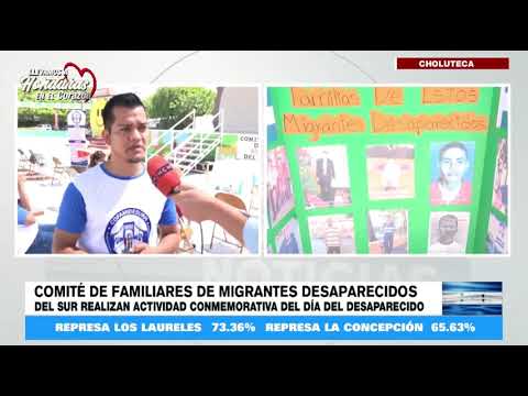 Realizan actividad en conmemoración de Migrantes Desaparecidos en Choluteca