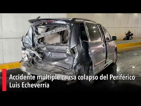 Accidente mu?ltiple causa colapso del Perife?rico Luis Echeverri?a