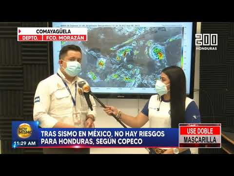 Tras sismo de 7.1 en México, NO hay riesgos para Honduras, asegura Copeco