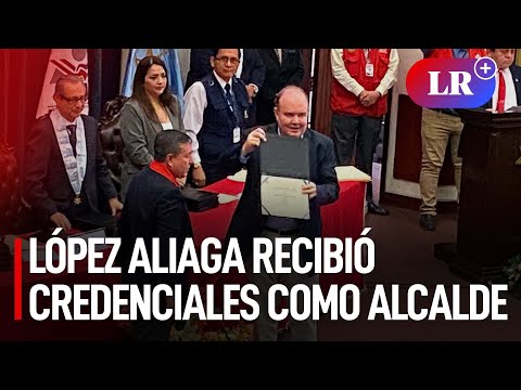 Rafael López Aliaga recibió credenciales como electo alcalde de Lima Metropolitana | #LR