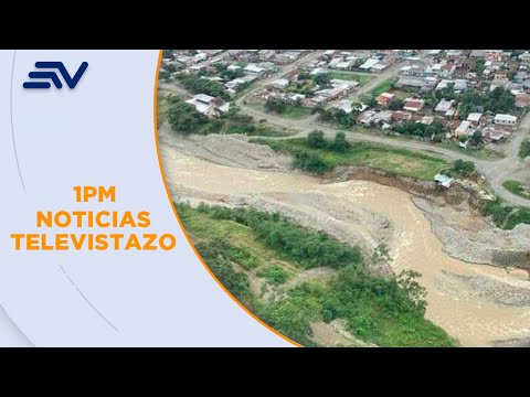 El desbordamiento del río Jipijapa anegó sectores y destruyó una pared en Manabí
