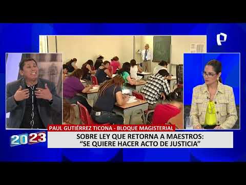 Paul Gutiérrez defiende polémica ley que reincorpora a maestros sin título: Es un acto de justicia