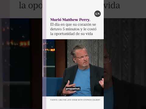 EL DÍA QUE MATTHEW PERRY MURIÓ DURANTE 5 MINUTOS