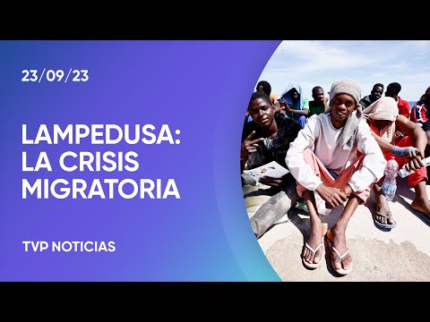 La isla italiana de Lampedusa está desbordada por la llegada diaria de migrantes desde África