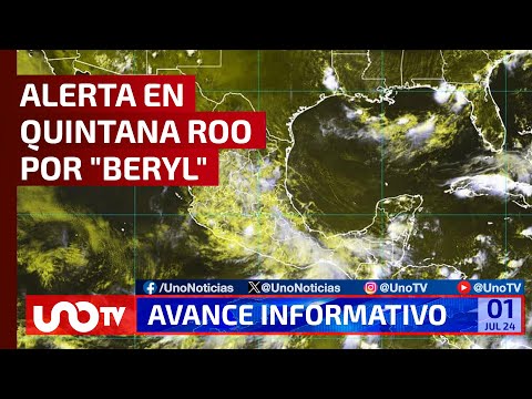 Alerta en península de Yucatán por Beryl, categoría cuatro