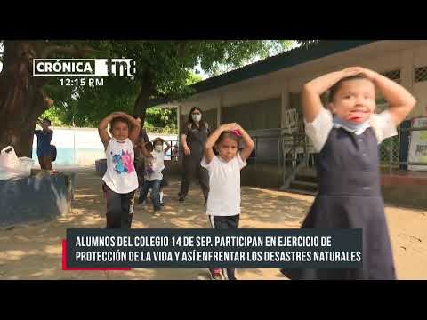 Alumnos de Managua participan en ejercicio de protección de la vida - Nicaragua