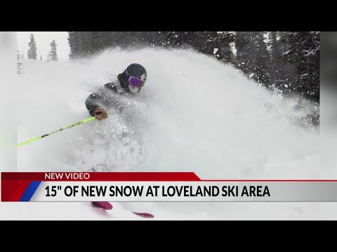 More than a foot of snow falls at Loveland Ski Area