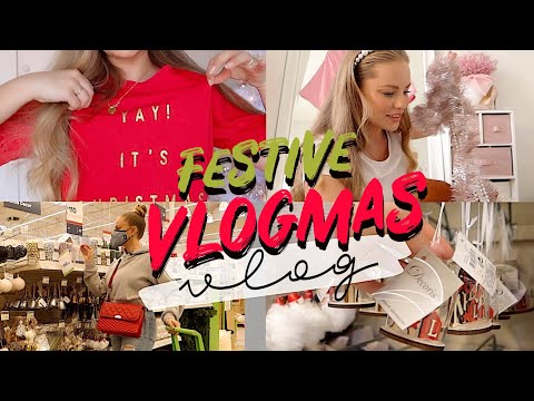VLOGMAS: Christmas Decoration Shopping, Decorating my Beauty Room Tree & a Day or Two in my life!