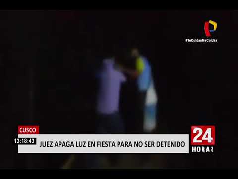 Cusco: Juez apaga las luces en una fiesta para no ser intervenido por la Policía