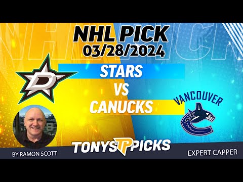 Dallas Stars vs. Vancouver Canucks 3/28/2024 FREE NHL Picks and Predictions on NHL Betting by Ramon