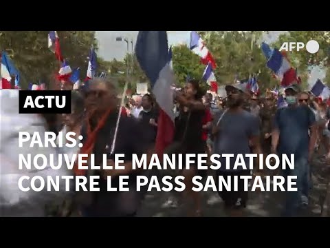 A Paris, huitième samedi de mobilisation contre le pass sanitaire | AFP Images