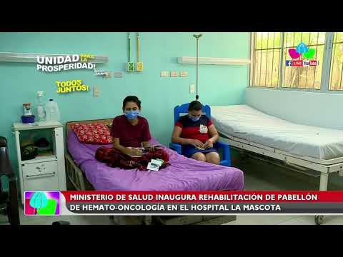MINSA inaugura rehabilitación de pabellón de HEMATO-ONCOLOGÍA en el Hospital La Mascota