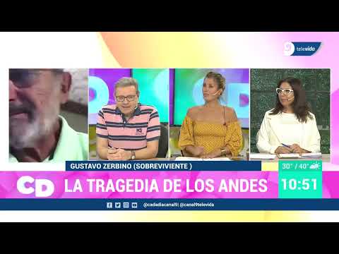 En exclusiva con Cada Día habla Gustavo Zerbino, sobreviviente de la tragedia de Los Andes