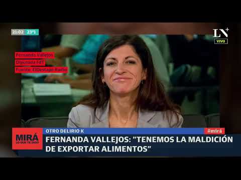 Fernanda Vallejos: Tenemos la maldición de exportar alimentos