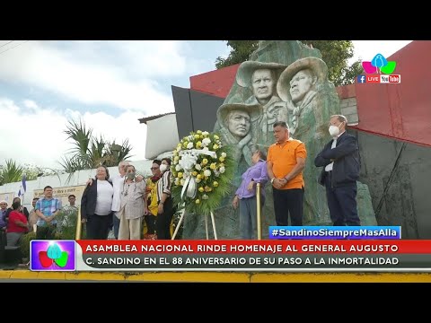 Asamblea Nacional de Nicaragua rinde homenaje al General Augusto C. Sandino