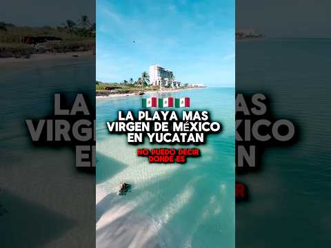 PLAYA MUY VIRGEN EN MÉXICO  #mexico #yucatan #shorts