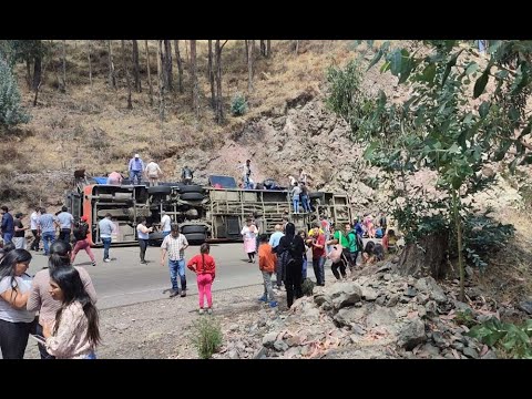 Ayacucho: Bus interprovincial se despista y deja tres muertos