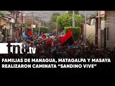 Caminata en honor al General Sandino en Managua - Nicaragua