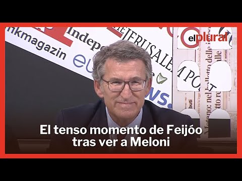 Feijóo enmudece cuando le preguntan por las medidas ultra de Meloni