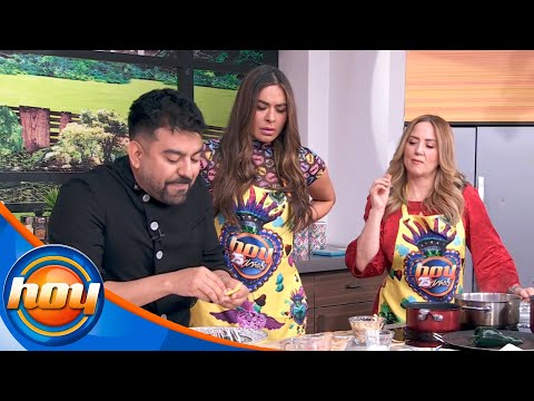 Galilea Montijo y Andrea Legarreta ayudan al chef Mariano Sandoval en la cocina | Programa Hoy