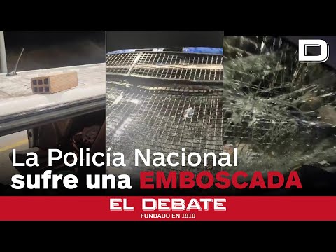 Emboscada a la Policía Nacional en Ceuta: dos agentes heridos y un furgón destrozado