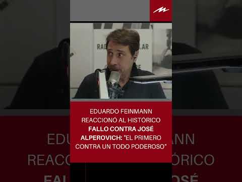 Eduardo Feinmann reaccionó al fallo contra José Alperovich: El primero contra un todo poderoso