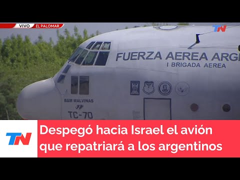 Despegó hacia Israel el avión Hércules que repatriará a los argentinos que pidieron ser evacuados